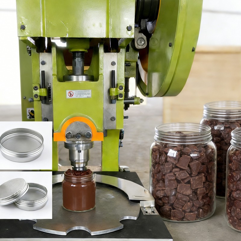 Línia de producció de taps roscats de xocolata
