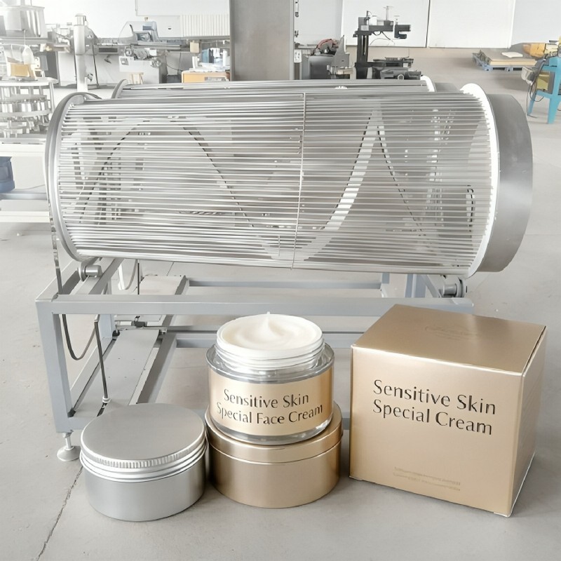 Línia de producció de caixa metàl·lica de crema facial especial per a la pell sensible